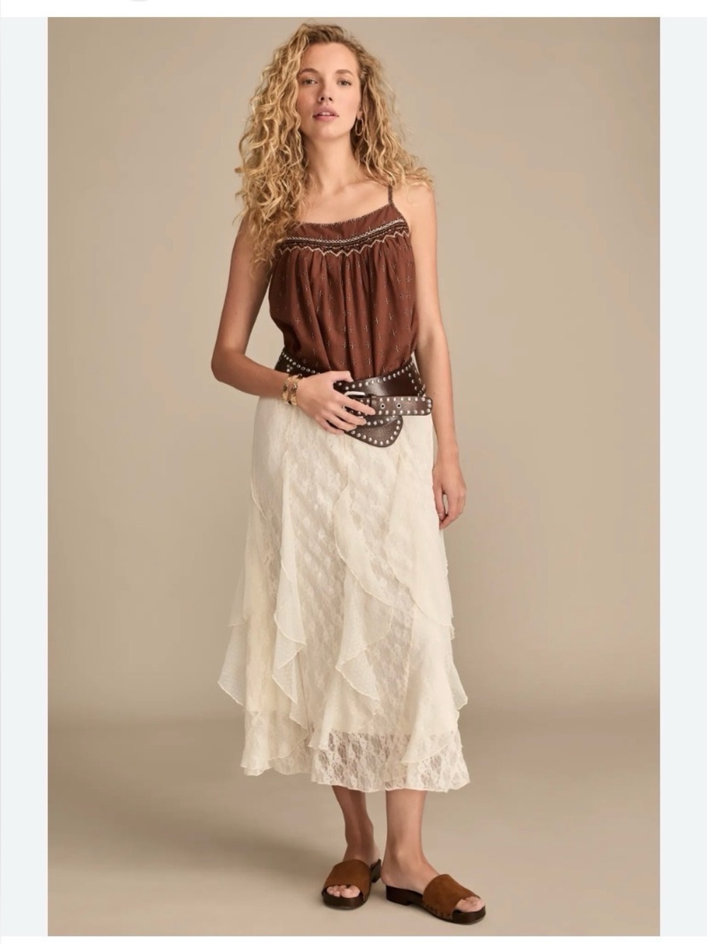 Lucky Brand Embroidered Top - Picture 4 of 10